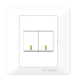 10A 2 Gang 1 Way Switch