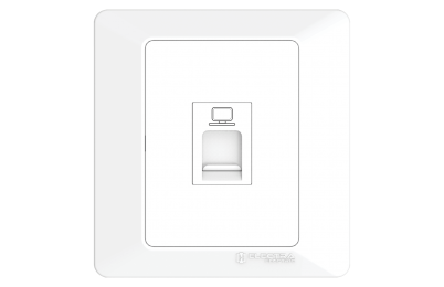 RJ-45 Computer Socket with Shutter (Cat-6)