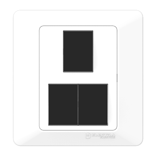 Blank Plate (3×3) 3 Gang