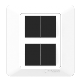 Blank Plate (3×3) 4 Gang