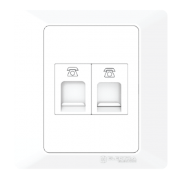 RJ – 11 WITH DOUBLE SOCKET