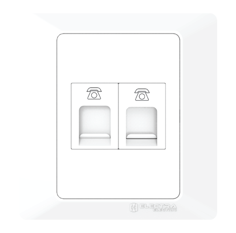 RJ – 11 WITH DOUBLE SOCKET